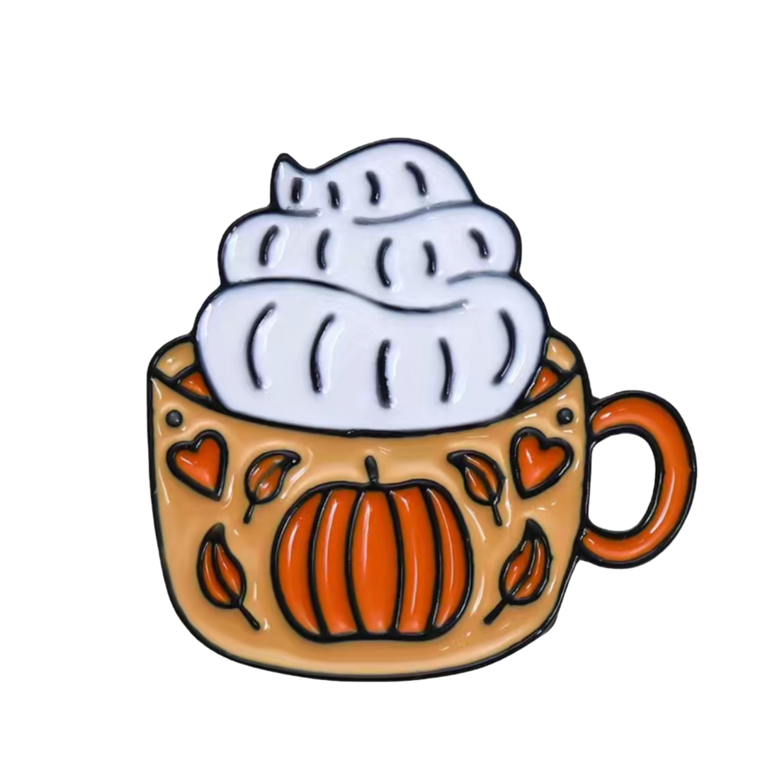 Fall Pumpkin Cup Pin