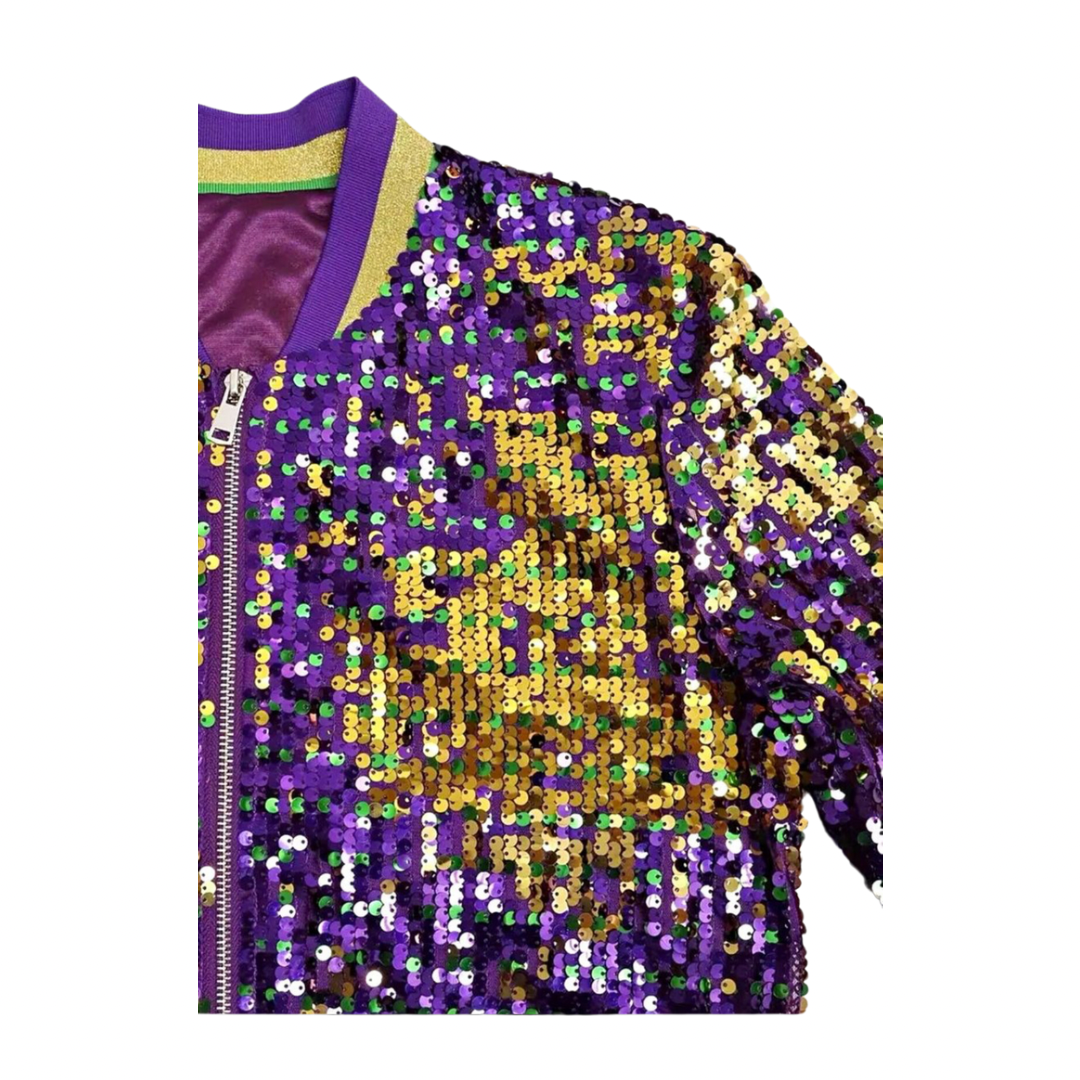 Mardi Gras Sequin Jacket