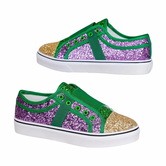 Mardi Gras Glitter Shoes