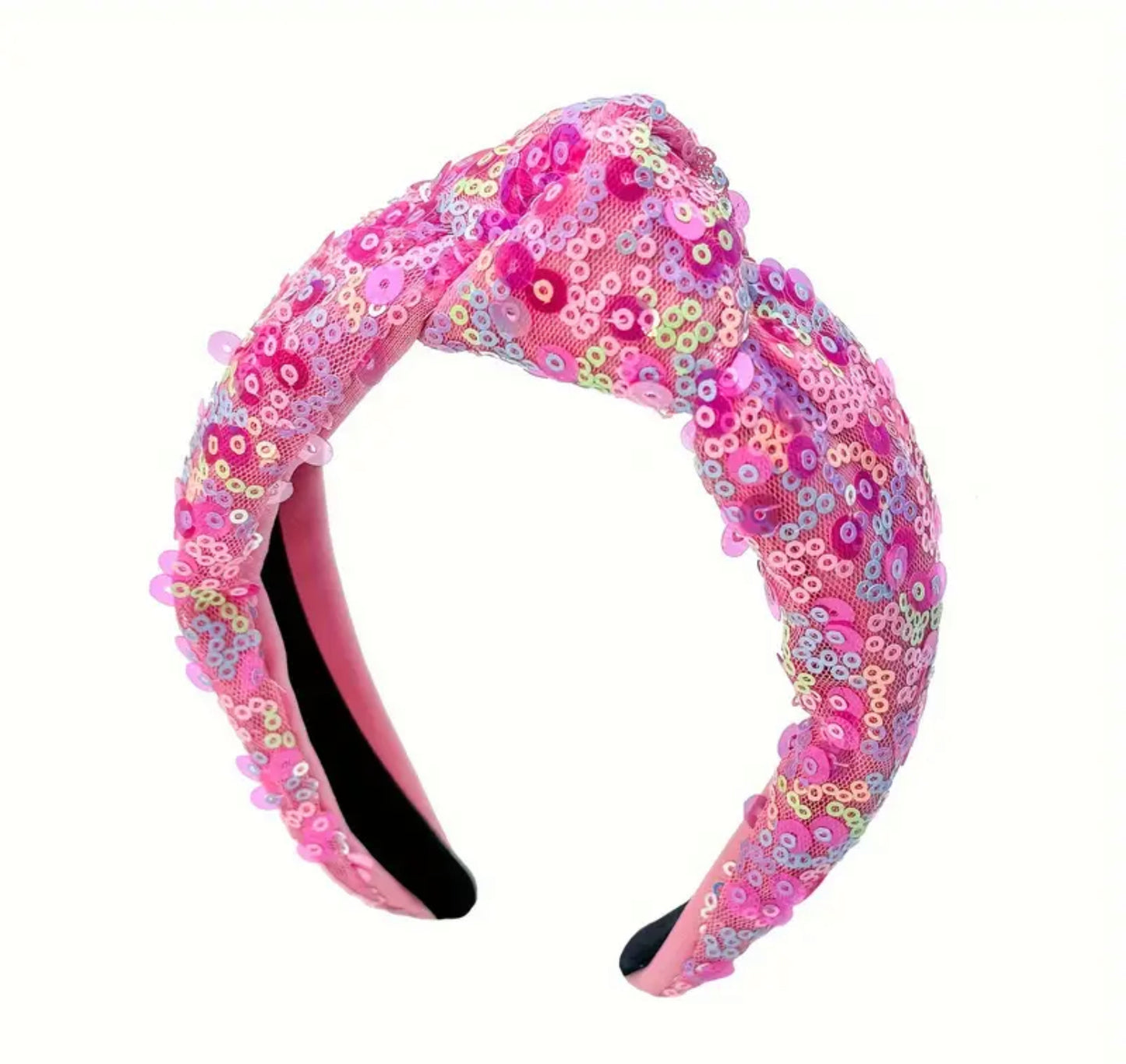 Pink Sequin Headband