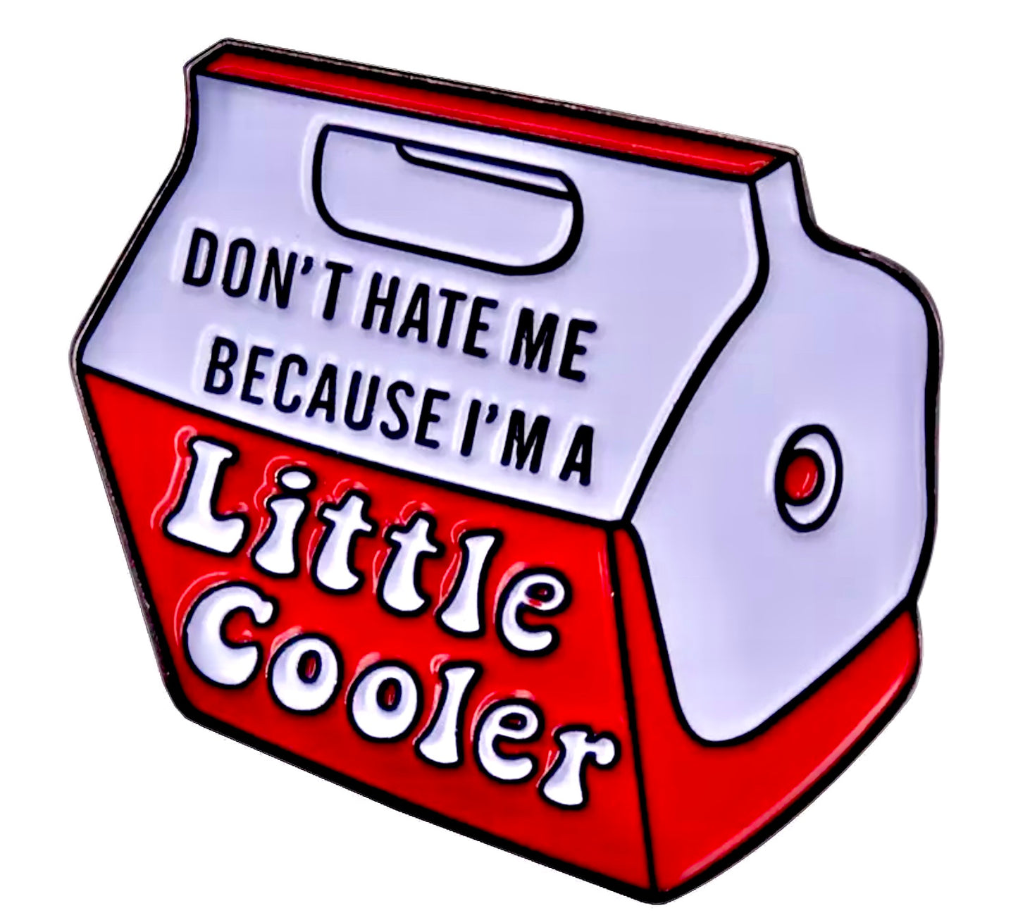 Don’t Hate Me Because I’m A Little Cooler Pin