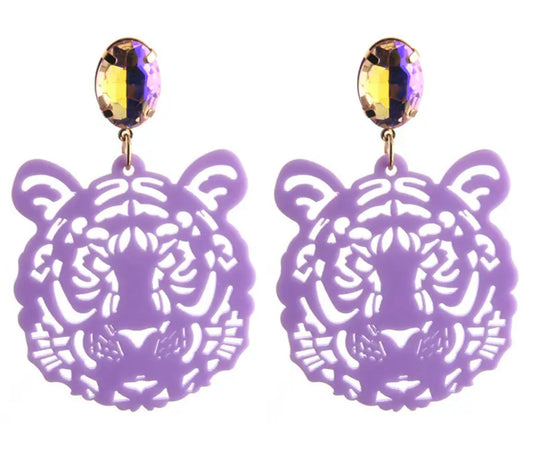 LSU Tiger Earrings